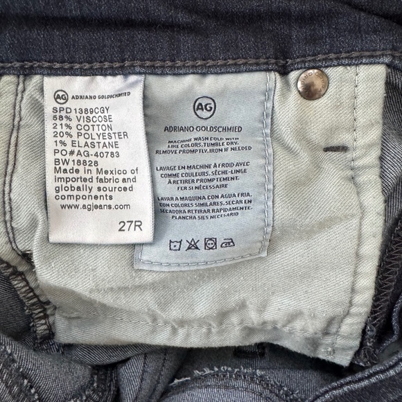 AG The Legging Ankle Denim SZ 27 - Picture 4 of 4